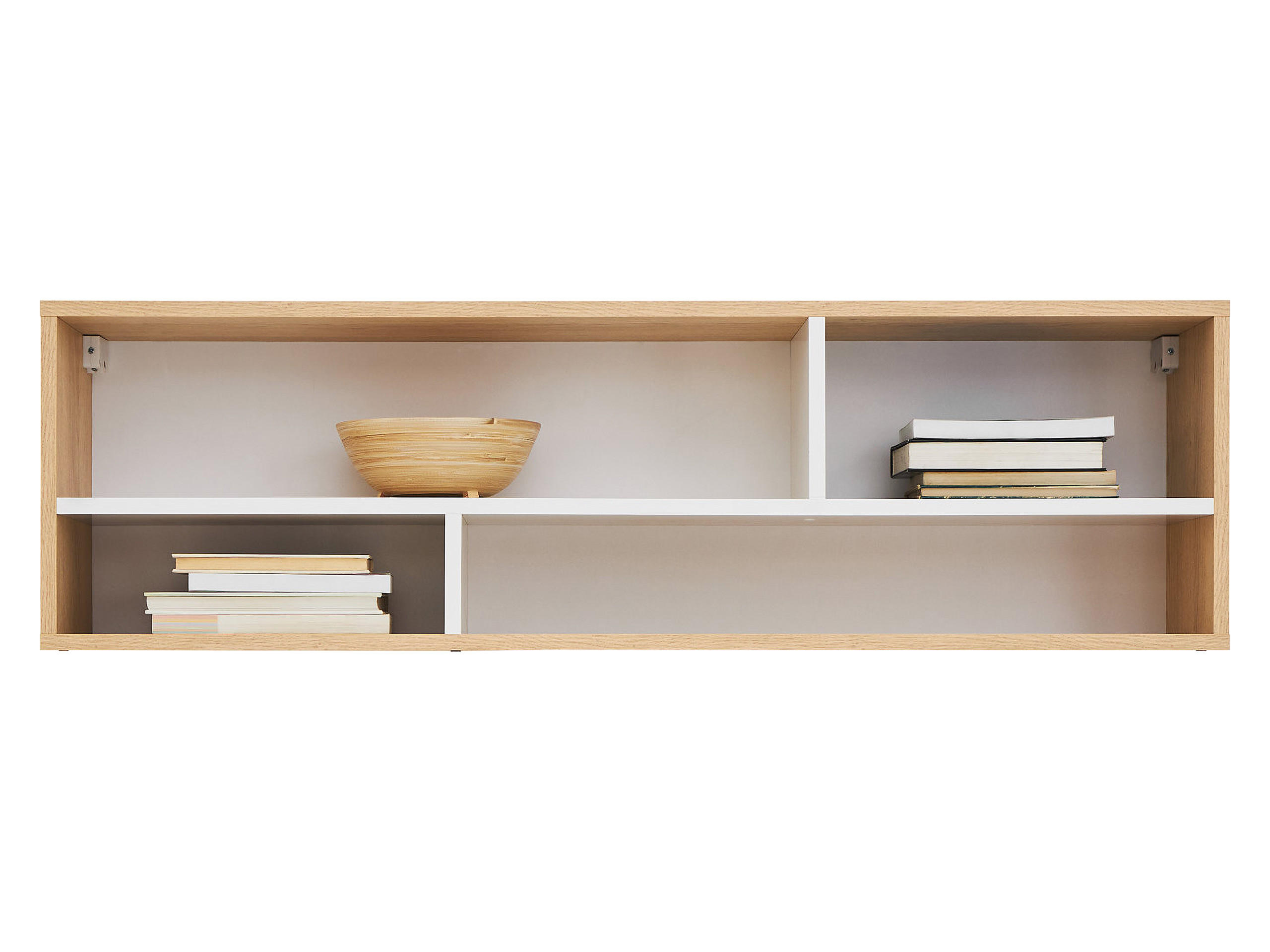 WANDREGAL Pixel PX12 - Eichefarben/Weiß, Holzwerkstoff (120/35/22cm)
