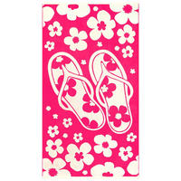 STRANDTUCH Frottee Velours Jacquard Rosa 90x170 400g/m² - Myrtos - Pink, Textil (170/90cm) - LE COMPTOIR DE LA PLAGE