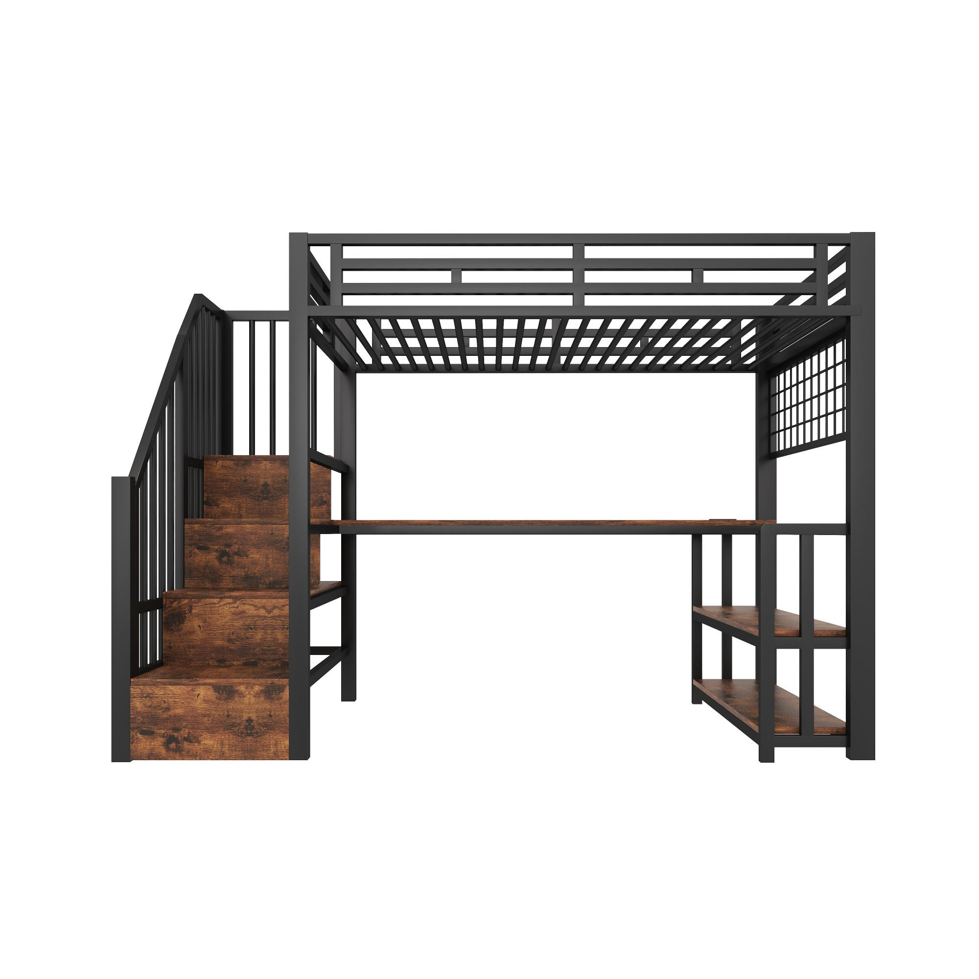HOCHBETT Eisen 90/200 cm Schwarz - Schwarz, Metall - Raumix