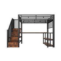 HOCHBETT Eisen 90/200 cm Schwarz - Schwarz, Metall - Raumix
