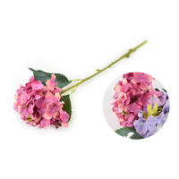 KUNSTBLUME Hortensien Viridis Rosa 62/16/62 cm Kunstoff - Rosa, Kunststoff (62cm) - Mondex