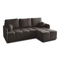 AUSZIEHBARES Ecksofa GAMMA mit Schlaffunktion Quelle 20 - Grau, Textil (217/145cm) - Lookway