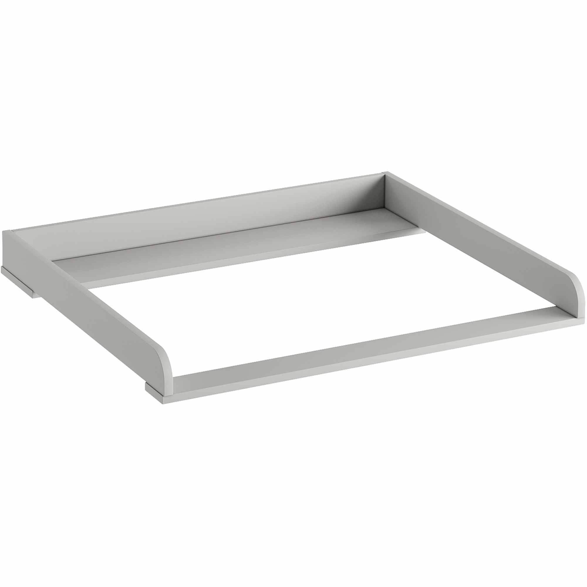 Konsimo® Wickelaufsatz Grau 90x8x76 cm