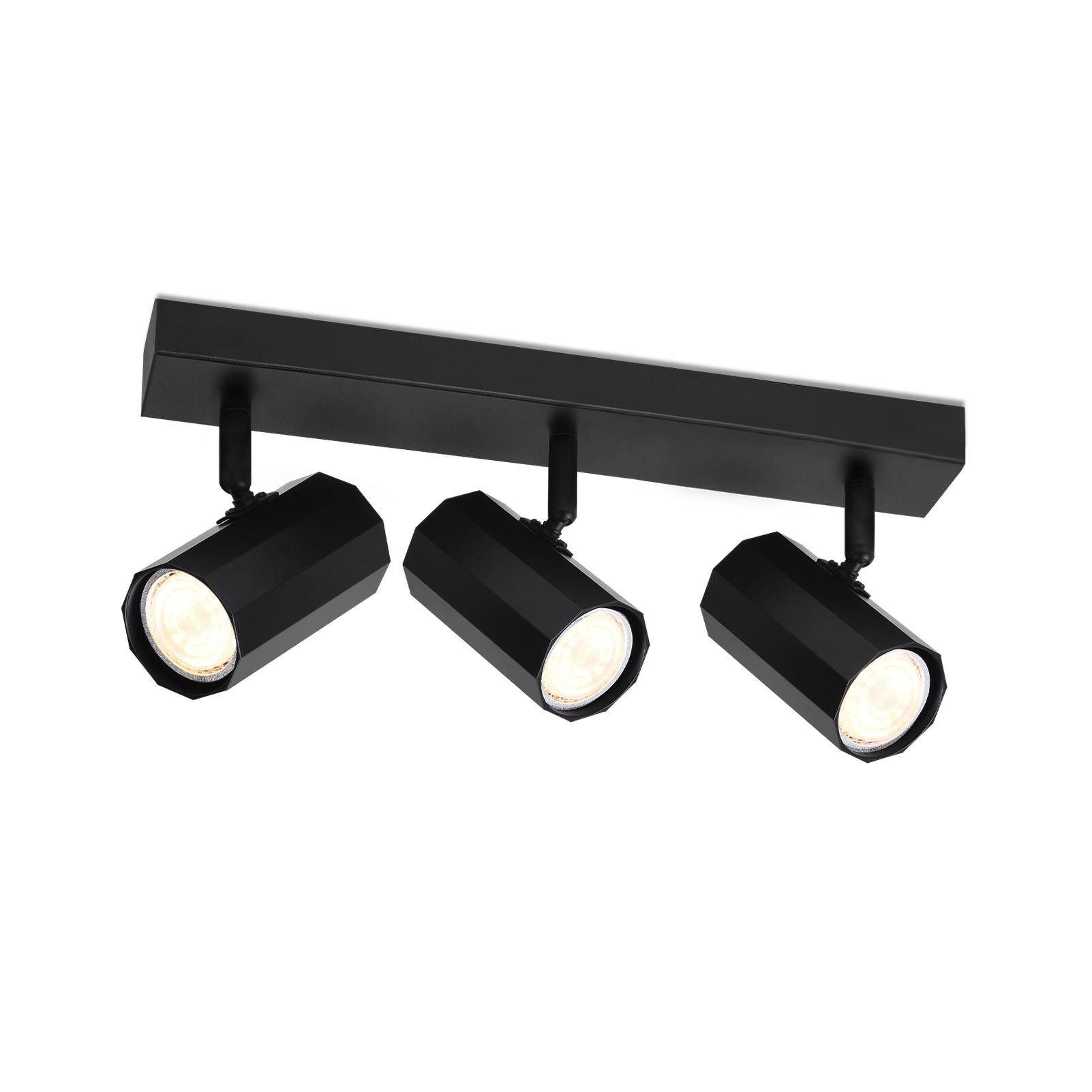 DECKENSTRAHLER Gerhard 10.5/5.9/39cm - Schwarz, Metall (10.5/5.9/39cm) - ZMH