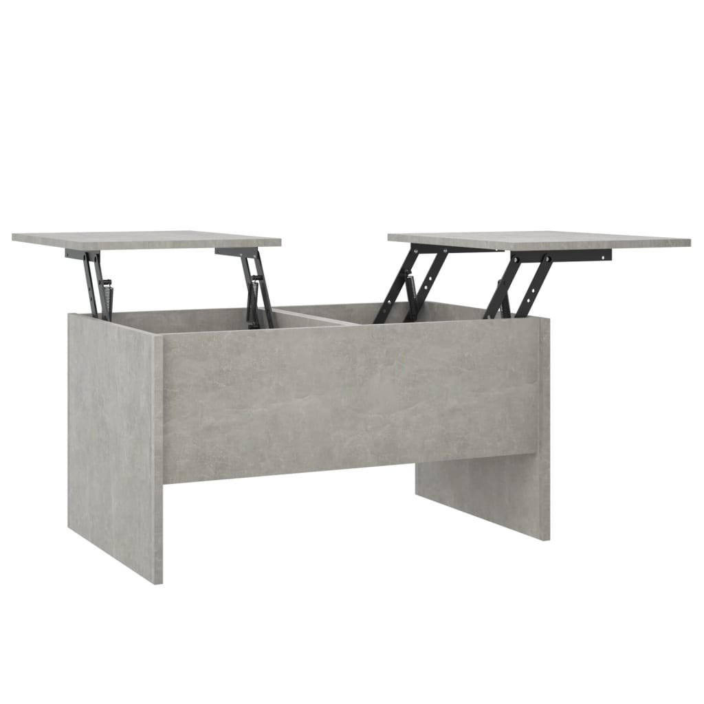 COUCHTISCH Betongrau 80x50x42,5 cm Holzwerkstoff - Grau, Holzwerkstoff (80/50/42.5cm) - furnicato