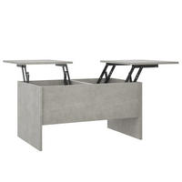 COUCHTISCH Betongrau 80x50x42,5 cm Holzwerkstoff - Grau, Holzwerkstoff (80/50/42.5cm) - furnicato