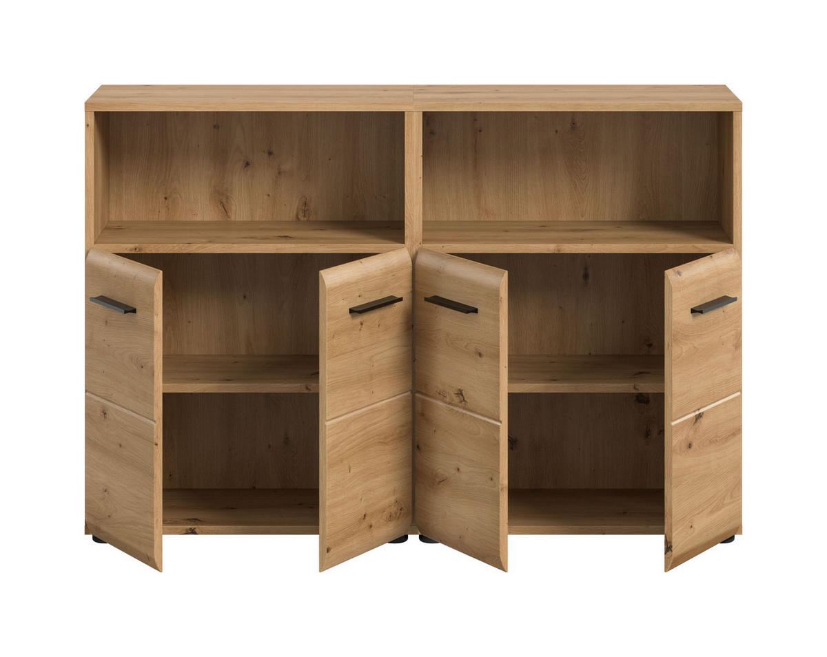 BAD-SET ICE 2-tlg. (B/H/T: ca. 120/80/30 cm) in Artisan Oak Nachbildung/Artisan Oak Nachbildung - Eiche Artisan, Holz (120/80/30cm)
