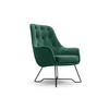SESSEL SEDUTA, Modern Polstersessel Loungesessel, Velours-Stoff Grün - Grün, Holz/Metall (72.5/101.5/83cm) - MASSENO