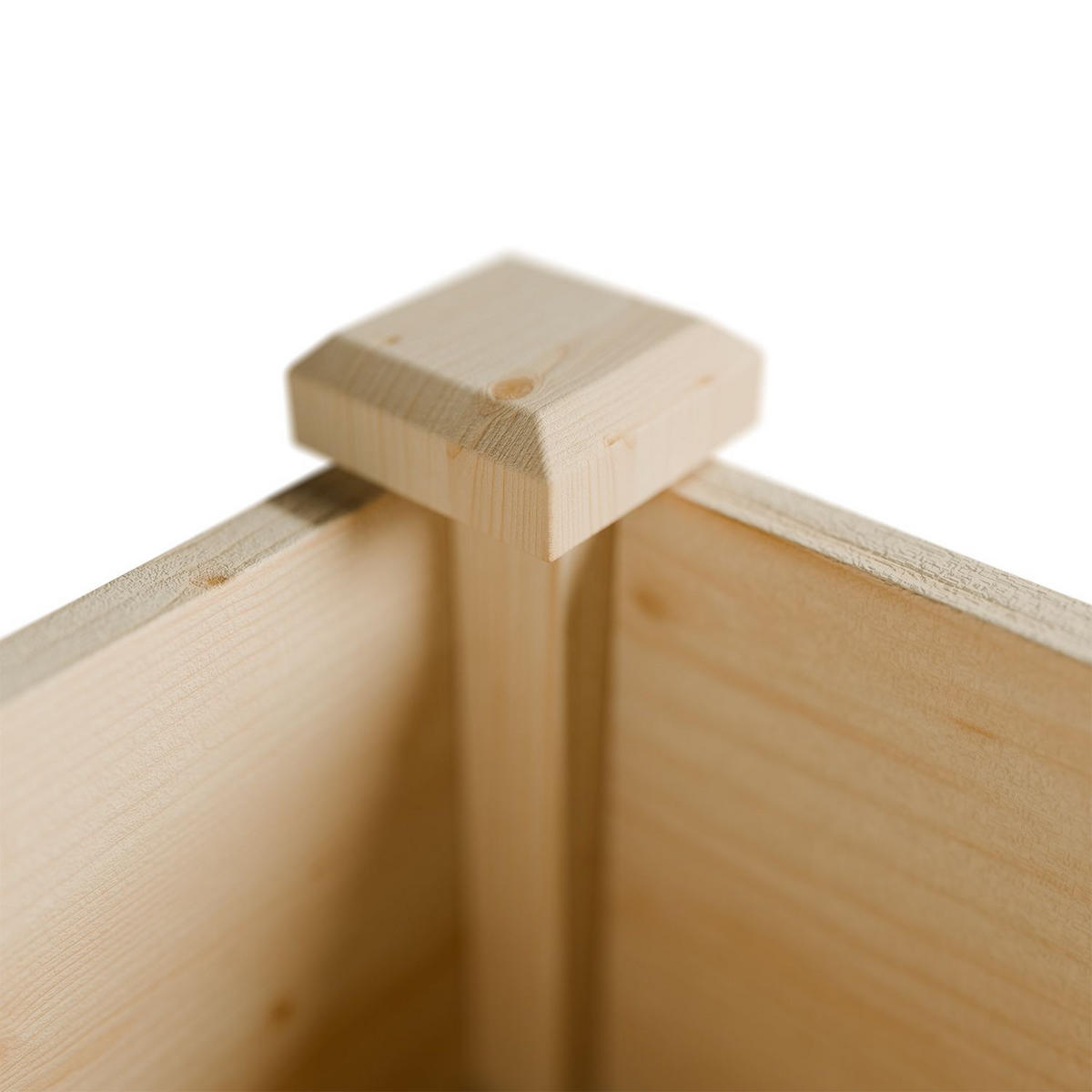 HOCHBEET Freya 123/60/83 cm Holz mit Räder - Naturfarben, Holz (123/83/60cm) - Juskys