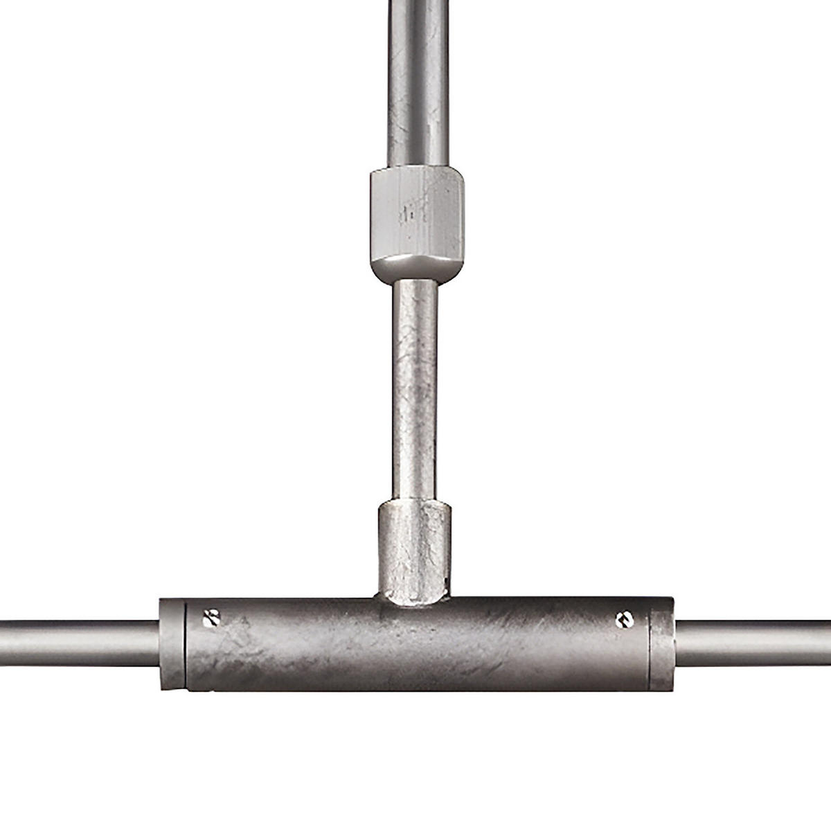 PENDELLEUCHTE - Eisen - 2-flammig - Silberfarben, Metall (83/26/90cm) - home24