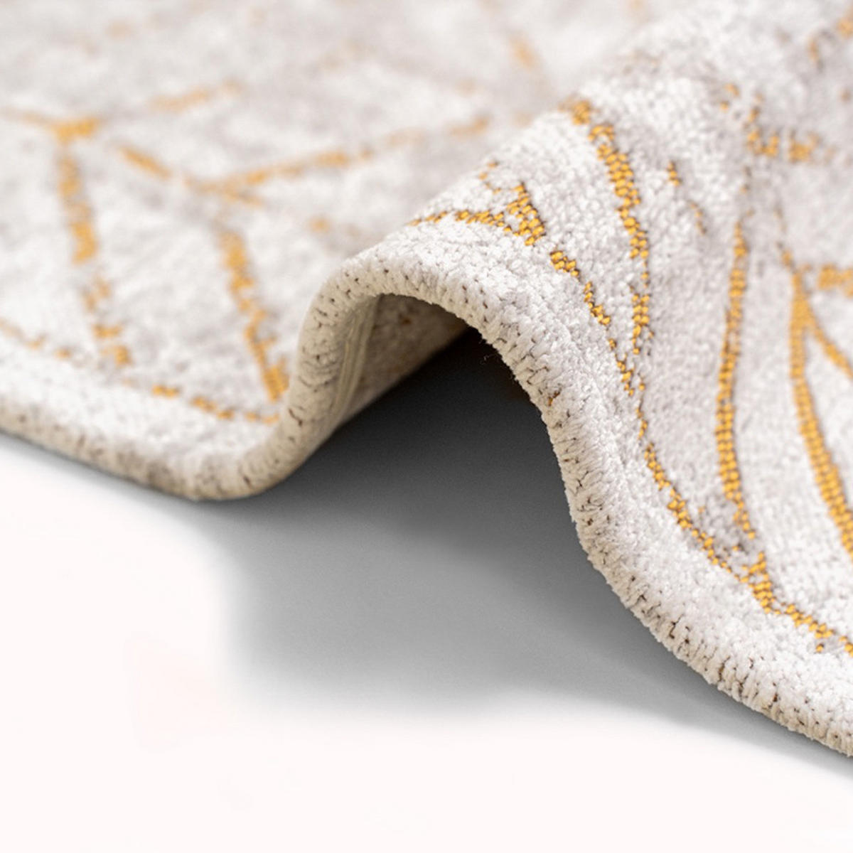 TEPPICH Central Yellow Mad Men Jacob's Ladder 80/250 cm - Beige, Kunststoff/Textil (80/250cm) - Louis De Poortere