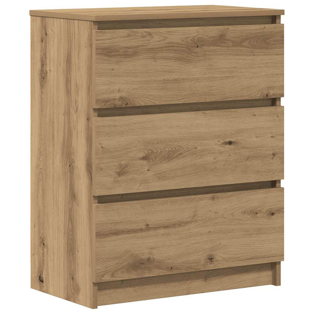 vidaXL Sideboard Eiche Artisan 60x76x35 cm