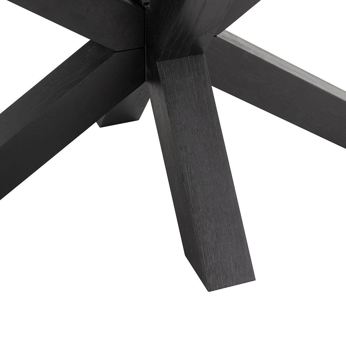 COUCHTISCH - Oval - Glas / Eiche massiv - Eichefarben/Schwarz, Glas/Holz (60/100/45cm) - home24