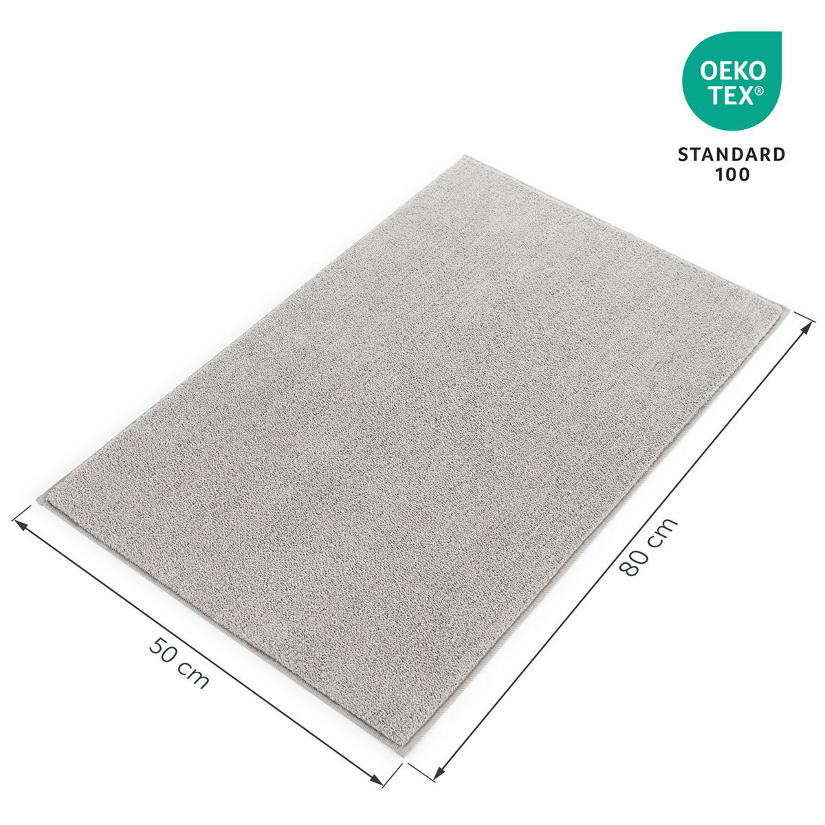 BADEMATTE Astrid 50x80cm, Gelb - Gelb, Textil (50/80cm) - Blumtal