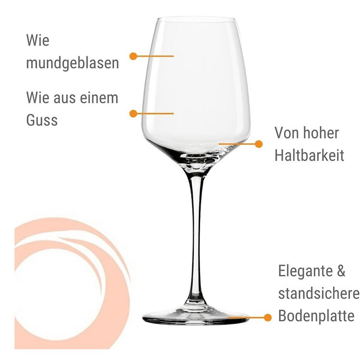 WEISSWEINKELCH Experience 350ml (6 er set) - Transparent, Glas (0.35L) - Stölzle