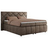 BOXBETT RITA 140/200 - Braun Velvet - H3 - Braun, Holz/Textil (140/200cm)