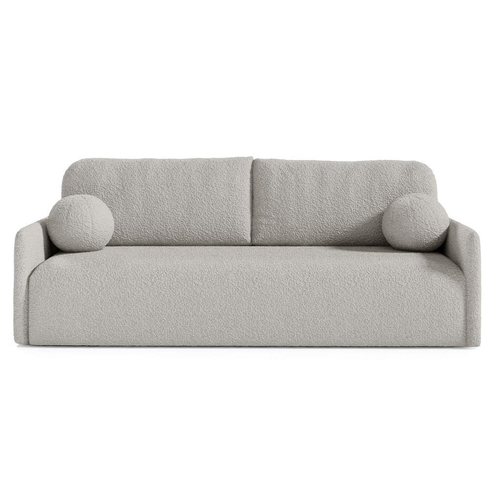 SCHLAFSOFA GLORI mit Bettkasten - QUELLE 83 - Hellgrau, Textil (206/95/87cm) - Dekori_Interiors