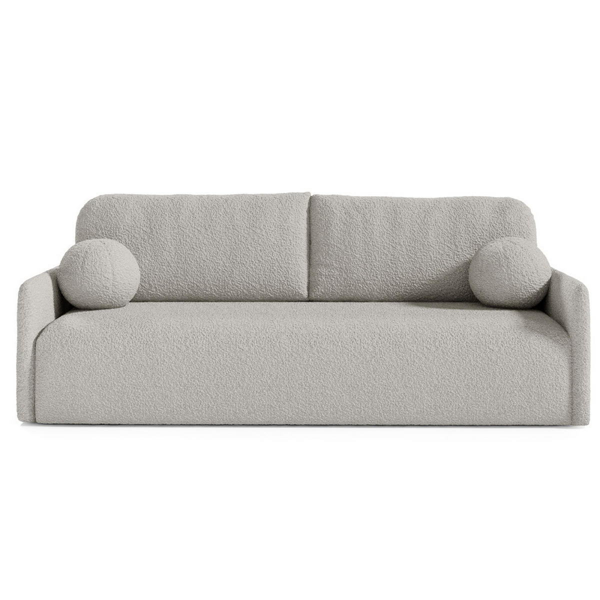 SCHLAFSOFA GLORI mit Bettkasten - QUELLE 83 - Hellgrau, Textil (206/95/87cm) - Dekori_Interiors