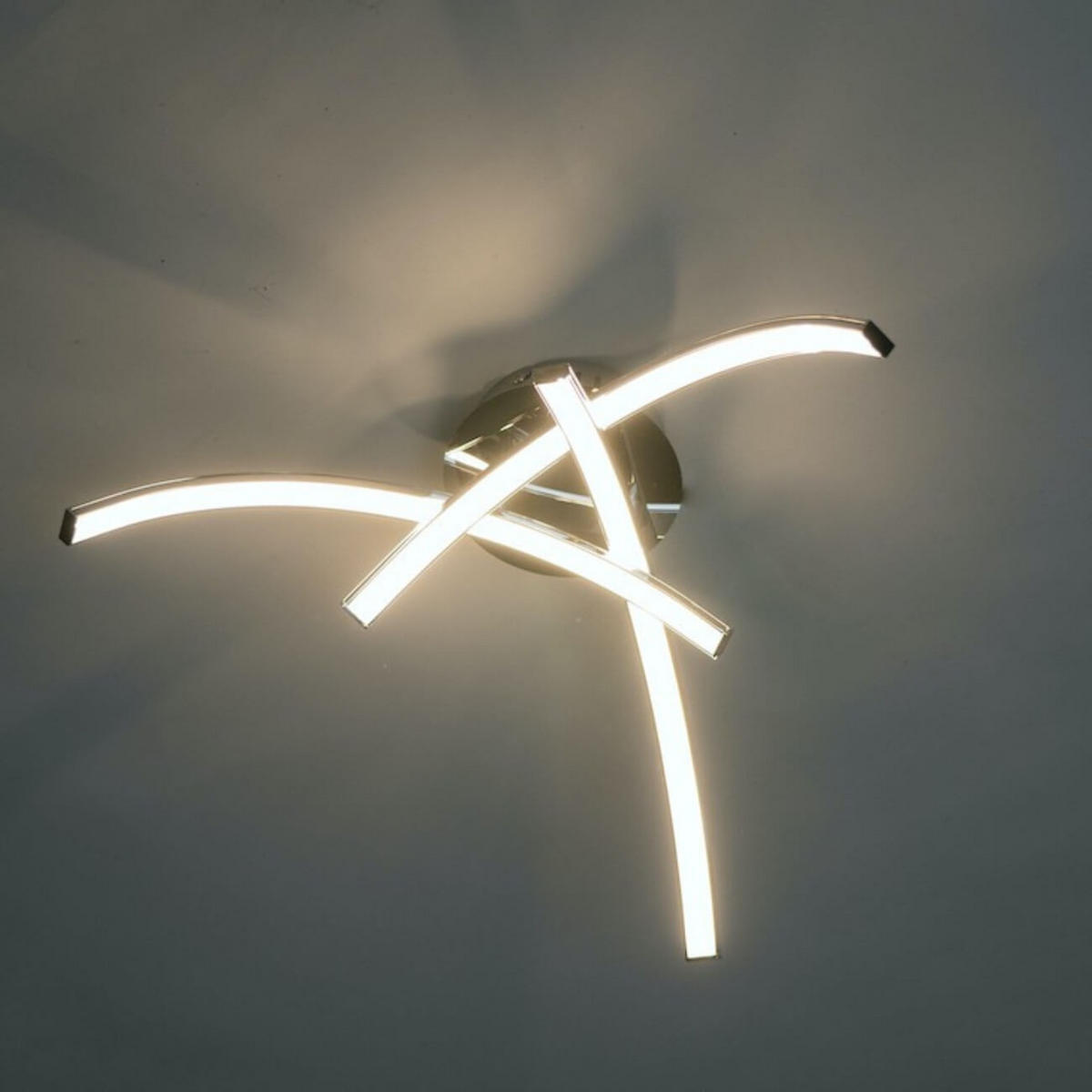 DECKENLEUCHTE Ova, Silber/Chrom, 15.5cm - Chromfarben, Metall (15/44/15.5cm) - KOSILUM