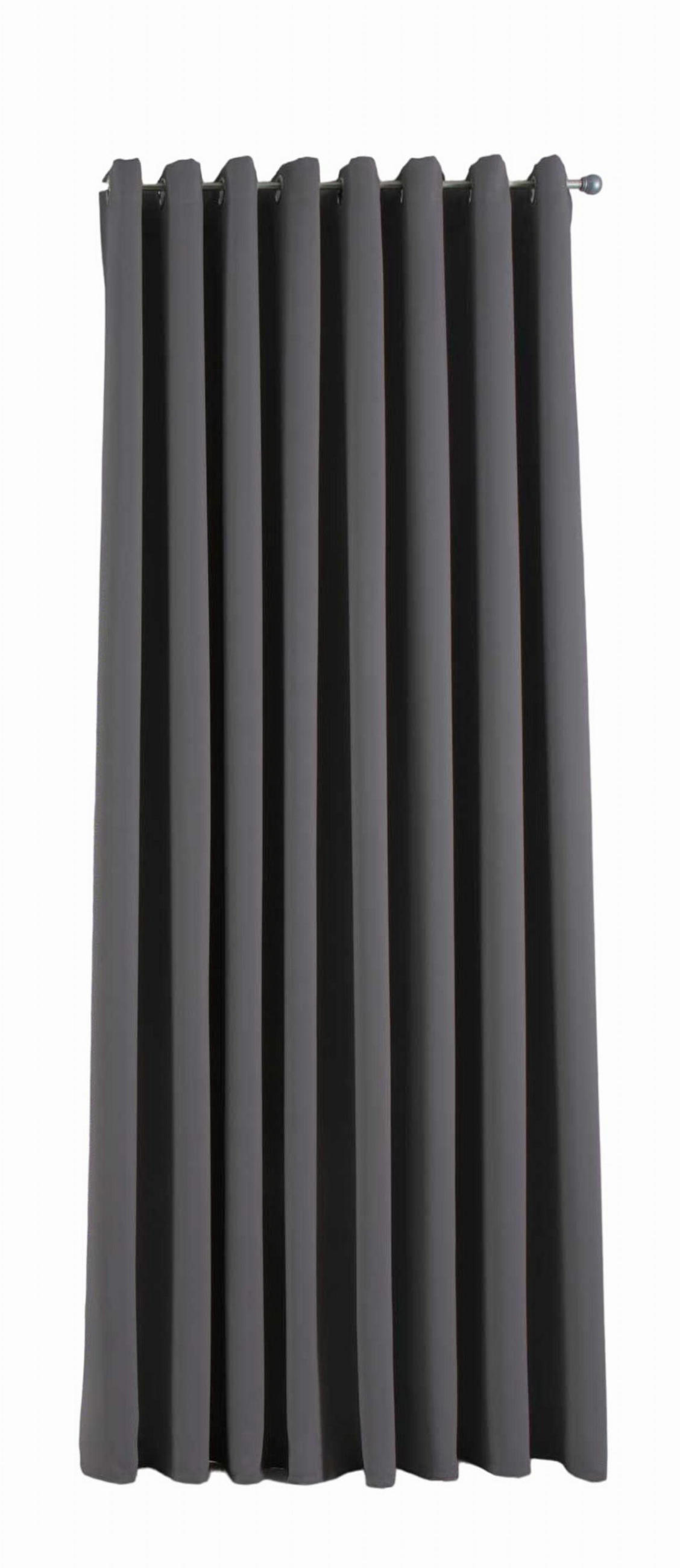 Gardinenbox Vorhang Dunkelgrau 295x245 cm