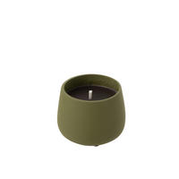 KERZEN CYRA - Zement - Grün - S - 18 Std. - Grün, Stein (14/11cm) - J-Line
