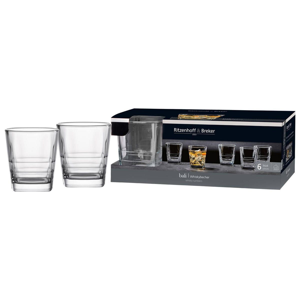 WHISKYGLÄSER Bali transparent 300 ml 6er Set - Transparent, Glas (0.3L) - Ritzenhoff Breker