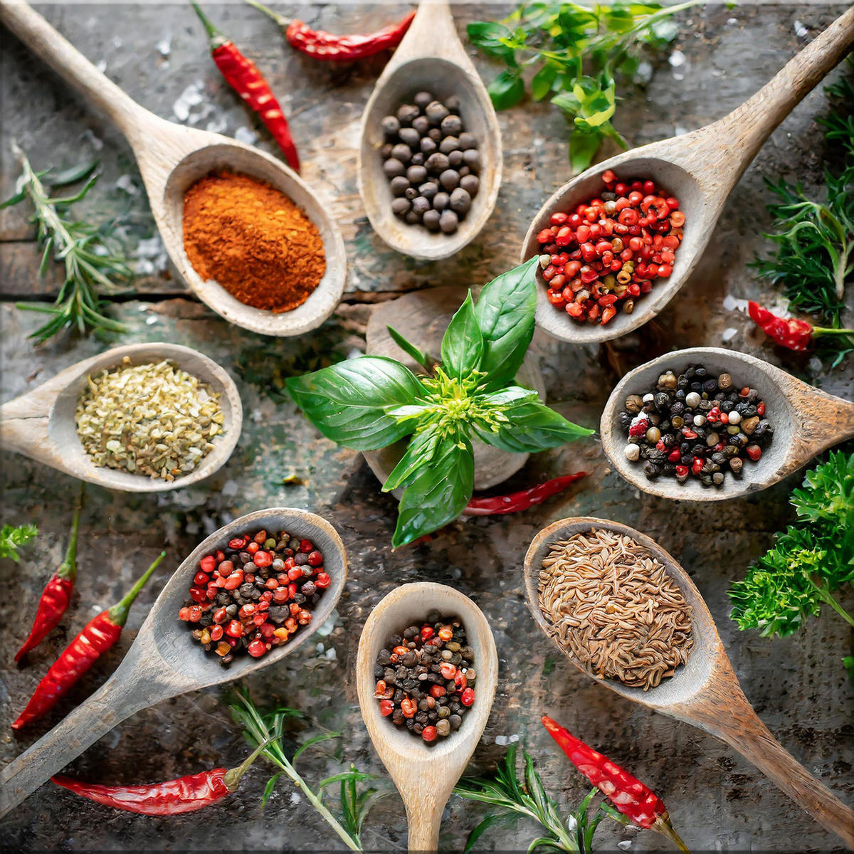 GLASBILD 30x30 cm Küche Kräuter - Gelb, Glas (30/30cm) - artissimo