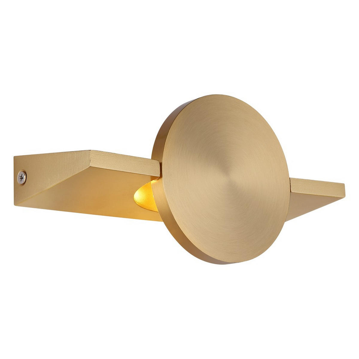 LED WANDLEUCHTE JASPER, Messing, Metall - Messingfarben, Metall (10/20/12cm) - Globo Lighting
