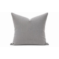 KISSENBEZUG Leinenoptik 50/50 cm Silber - Silberfarben, Textil (50/50cm) - TiborTex
