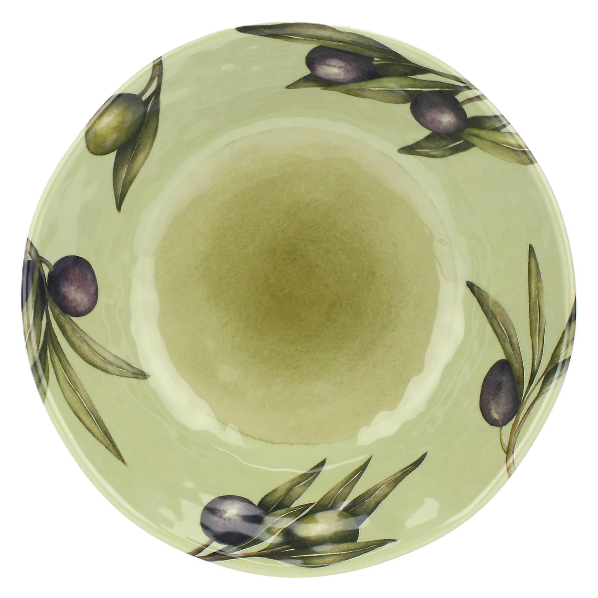 SUPPENTELLER Tieferteller Ø 21 cm Olive Set mit 2 Stück - Grau, Kunststoff (21/21/5cm) - Rose & Tulipani