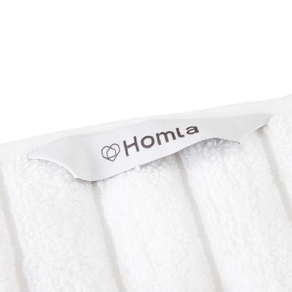 BADETUCH Astri weiß 70/130 cm - Weiß, Textil (70/130cm) - Homla