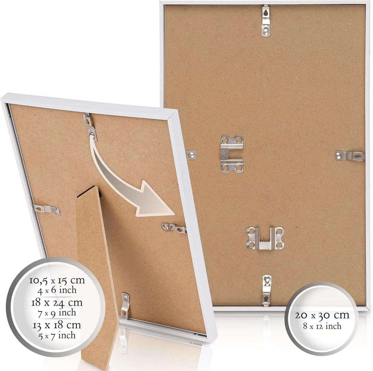 BILDERRAHMEN Paradise Weiß 18tlg - Weiß, Kunststoff (24/26/35cm) - BoMoe