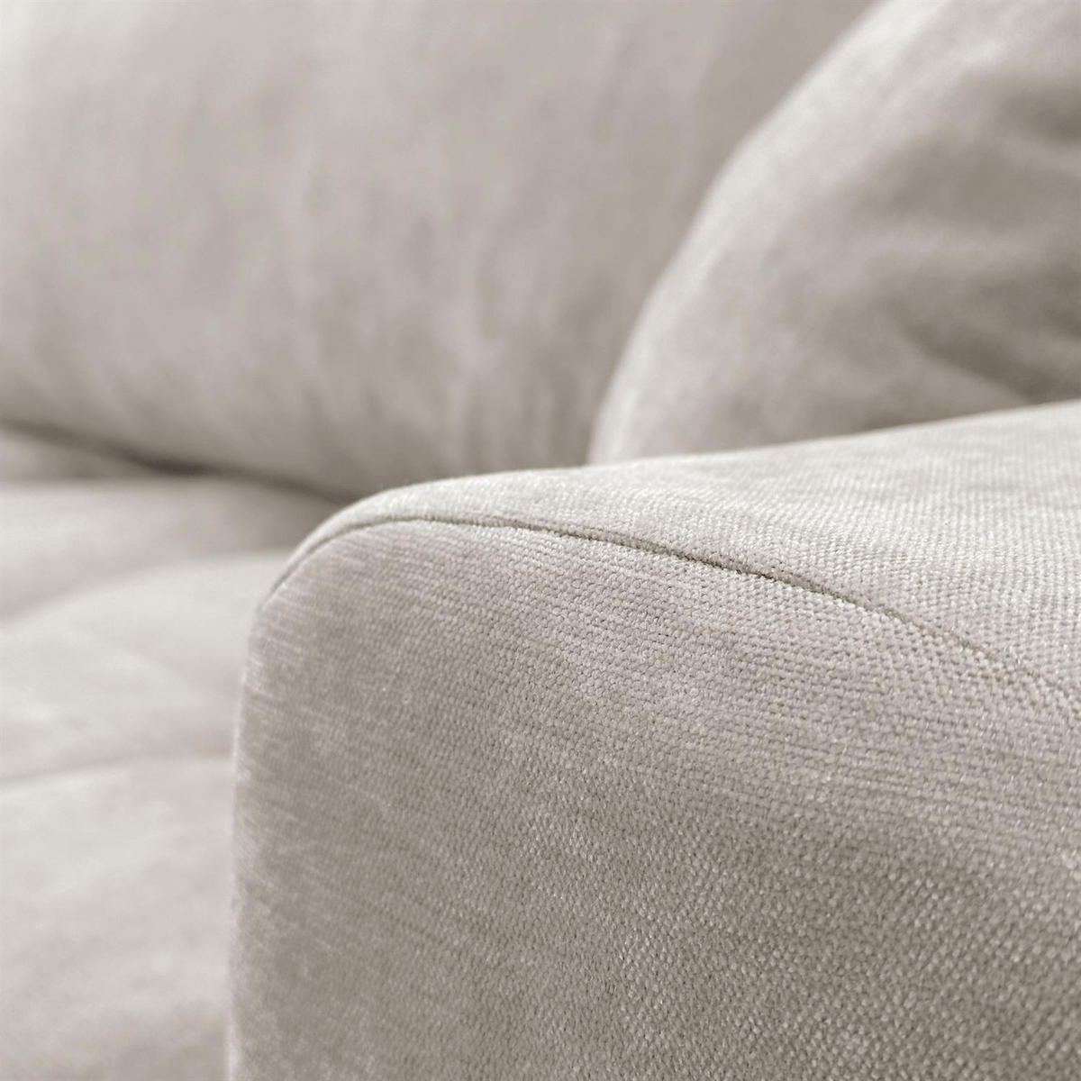 ECKSOFA Gepolstertes CLOUD mit Schlaffunktion und Bettkasten, Wind 05 - Naturfarben, Textil (277/143cm) - Lookway