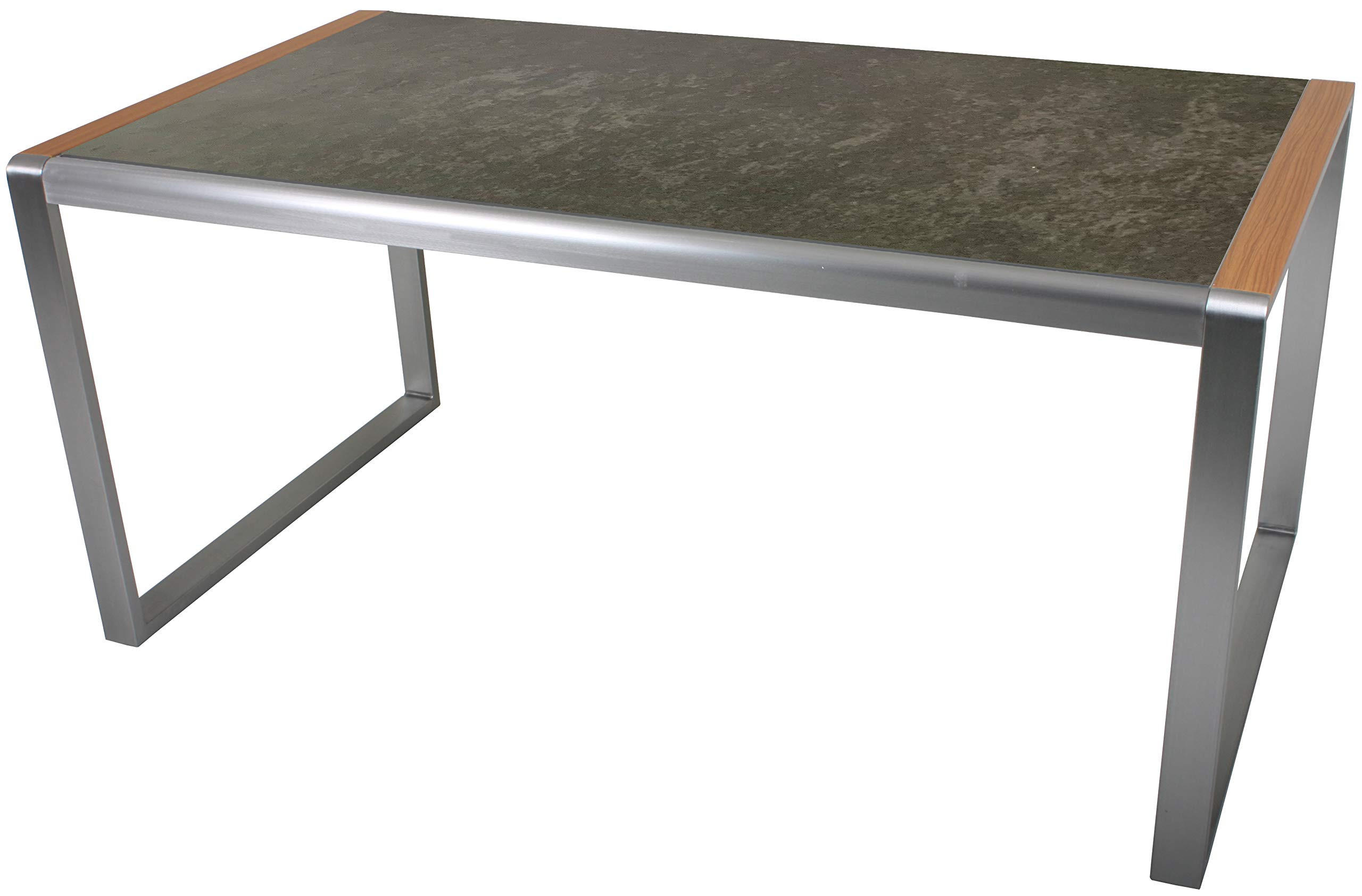 GARTENTISCH Erika Terrassentisch - Teakfarben, Kunststoff (160/90/74cm) - DELUKE