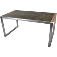 GARTENTISCH Erika Terrassentisch - Teakfarben, Kunststoff (160/90/74cm) - DELUKE