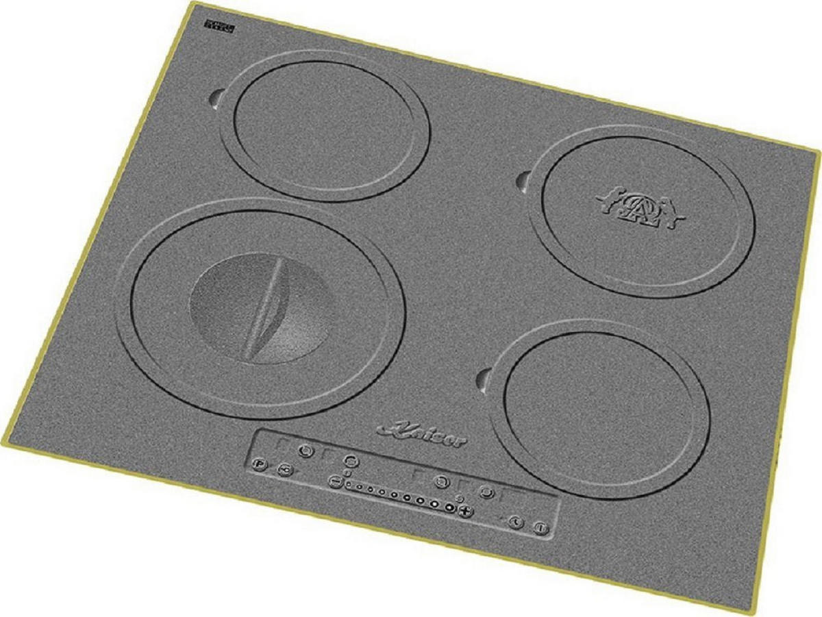 ELEKTRO-BACKOFFEN 60 cm EH 6337 + KCT 6705 RI Induktions-kochfeld 60 cm - Silberfarben, Metall (59.4/59.4/55.6cm) - Kaiser Küchengeräte