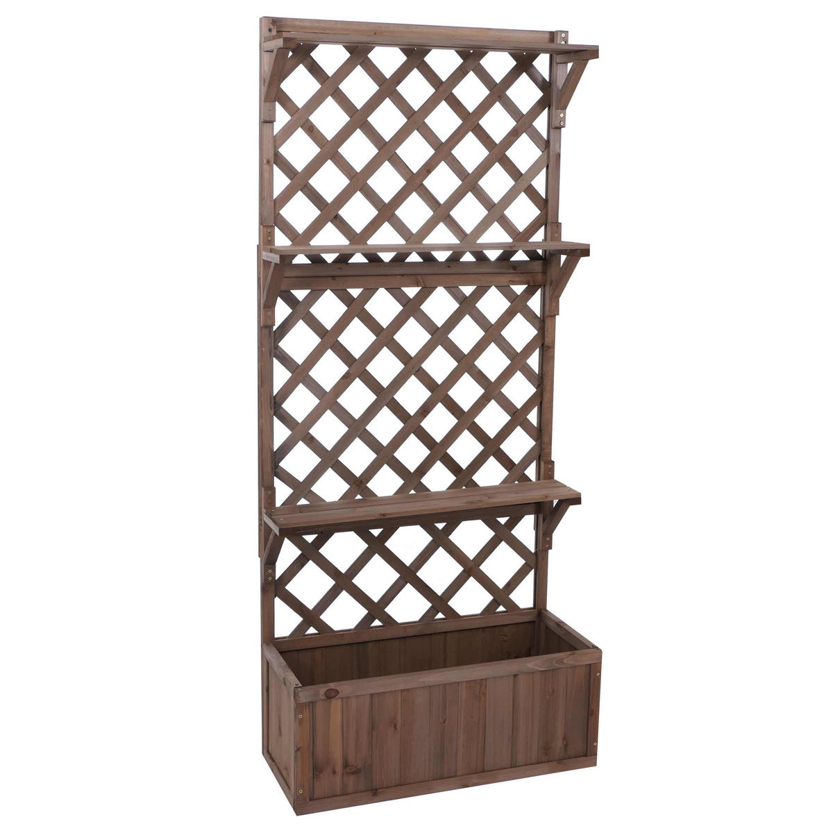 HOCHBEET Braun - Braun, Holz (77/177/33cm) - MCW