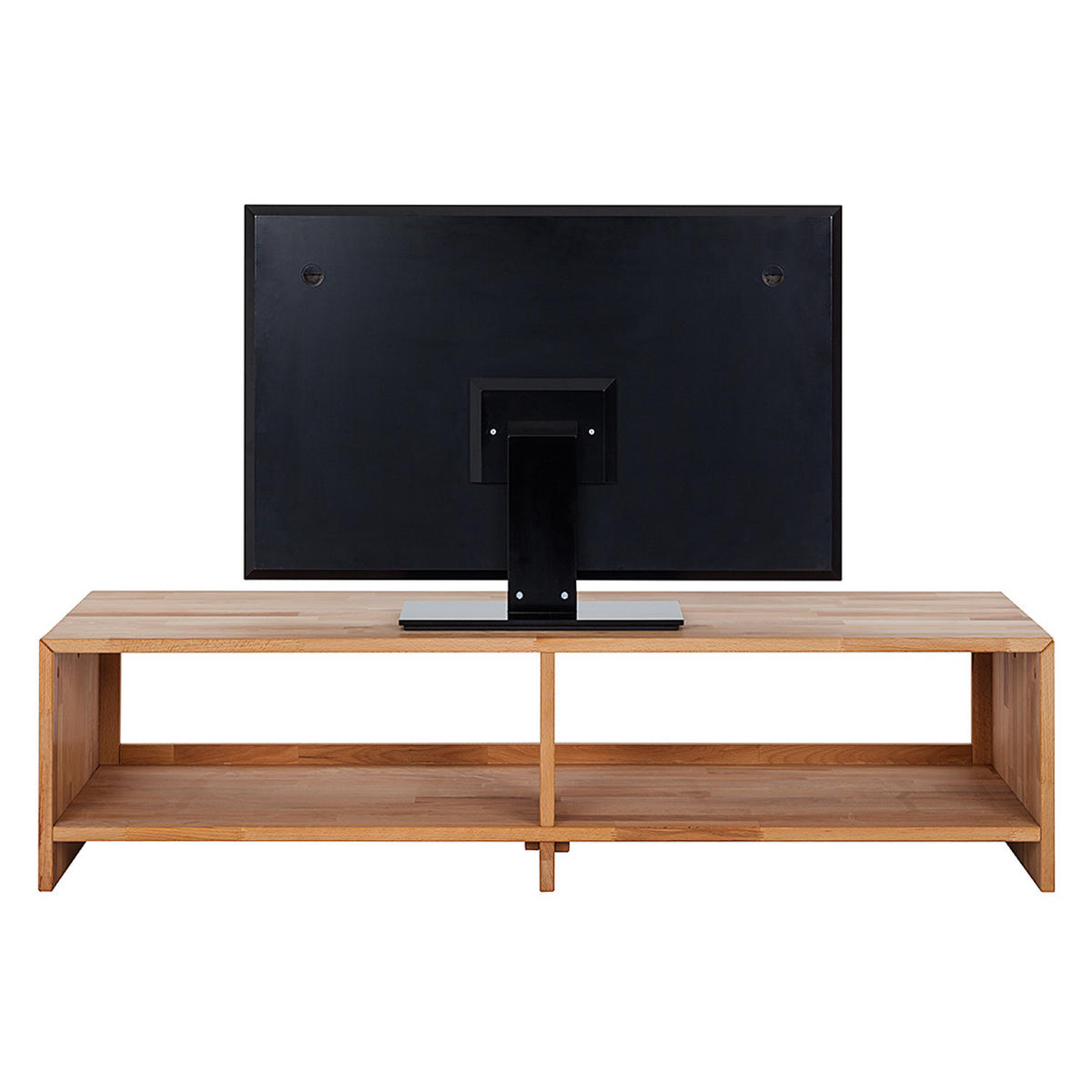 TV-LOWBOARD - Massivholz - Kernbuche, Holz (140/35/50cm) - home24