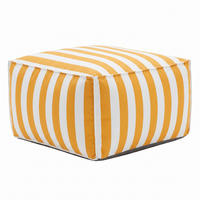 OUTDOOR Pouf Sitzsack SOFT für Garten & Terrasse, Gelb - Gelb, Textil (70/40/70cm) - Muffo