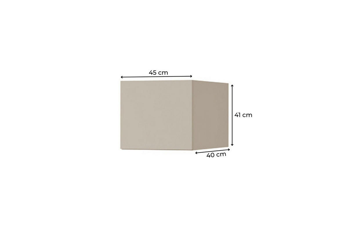 AUFSATZSCHRANK LIMA 19 45/41/40 cm in Kaschmir - Kaschmir, Holzwerkstoff (45/41/40cm) - Deine Möbel 24