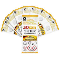 WASSERAUFBEREITUNGSTABLETTEN 30 Stk inkl. 10L Faltkanister Camping Outdoor Trinkwasser 1L - Weiß, Kunststoff (20/25/12cm) - JUNG