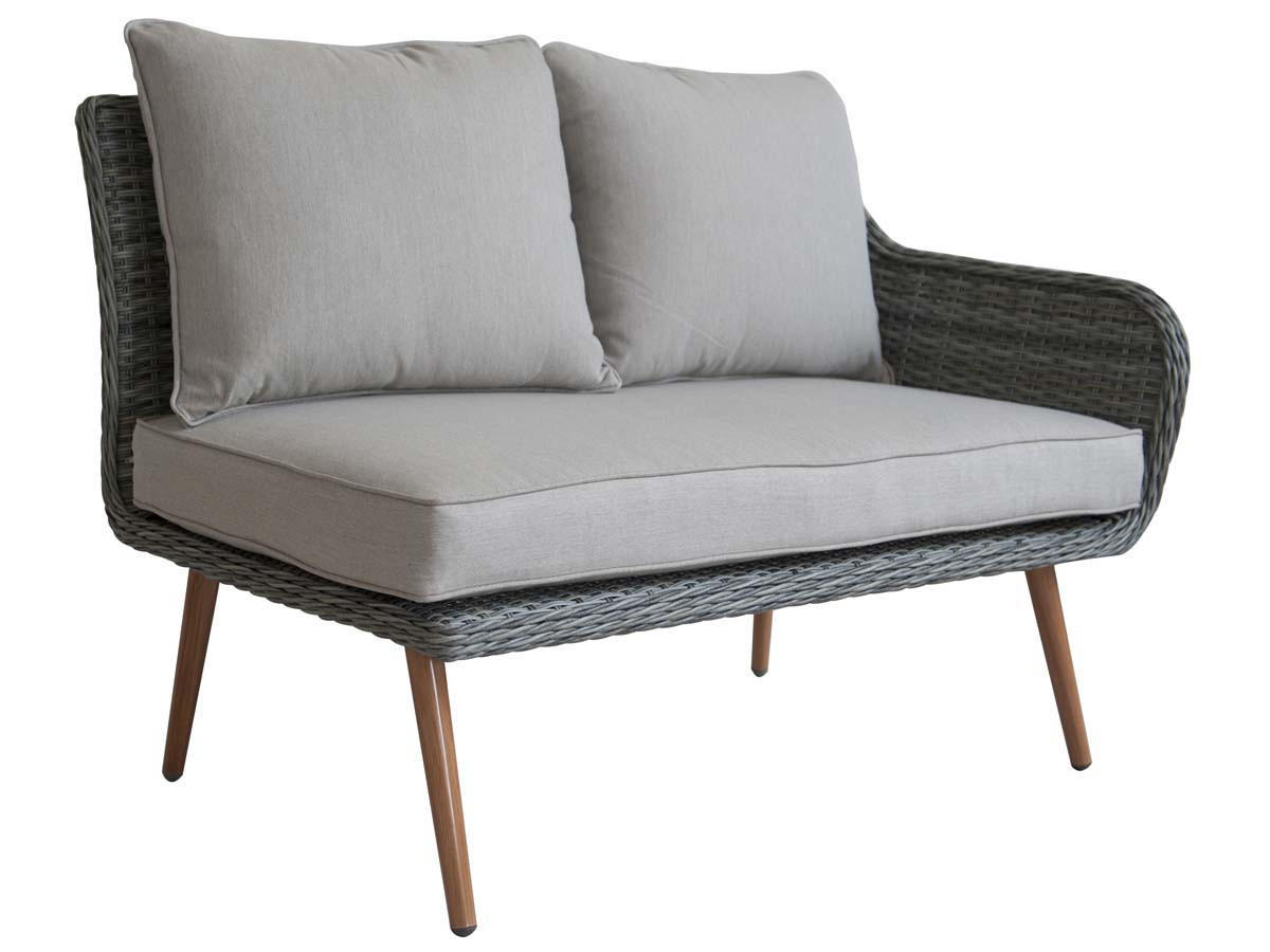 GARTENSITZGRUPPE milazzo - Hellgrau, Metall - Habitat Garten