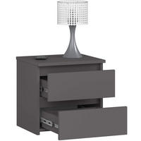 NACHTTISCH Graphit Grau 40/40/35 - Graphitfarben, Holzwerkstoff (40/40/35cm) - RAUMHIRSCH FURNITURE