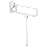 STÜTZKLAPPGRIFF mit Fuß D32 L650 mm Nylon weiß - Weiß, Metall (34.5/13.5/90cm) - Delabie