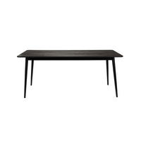 ESSTISCH Fabio Fischgrät 160x80 cm Schwarz - Schwarz, Holz (160/80/75cm) - Housecraft Living