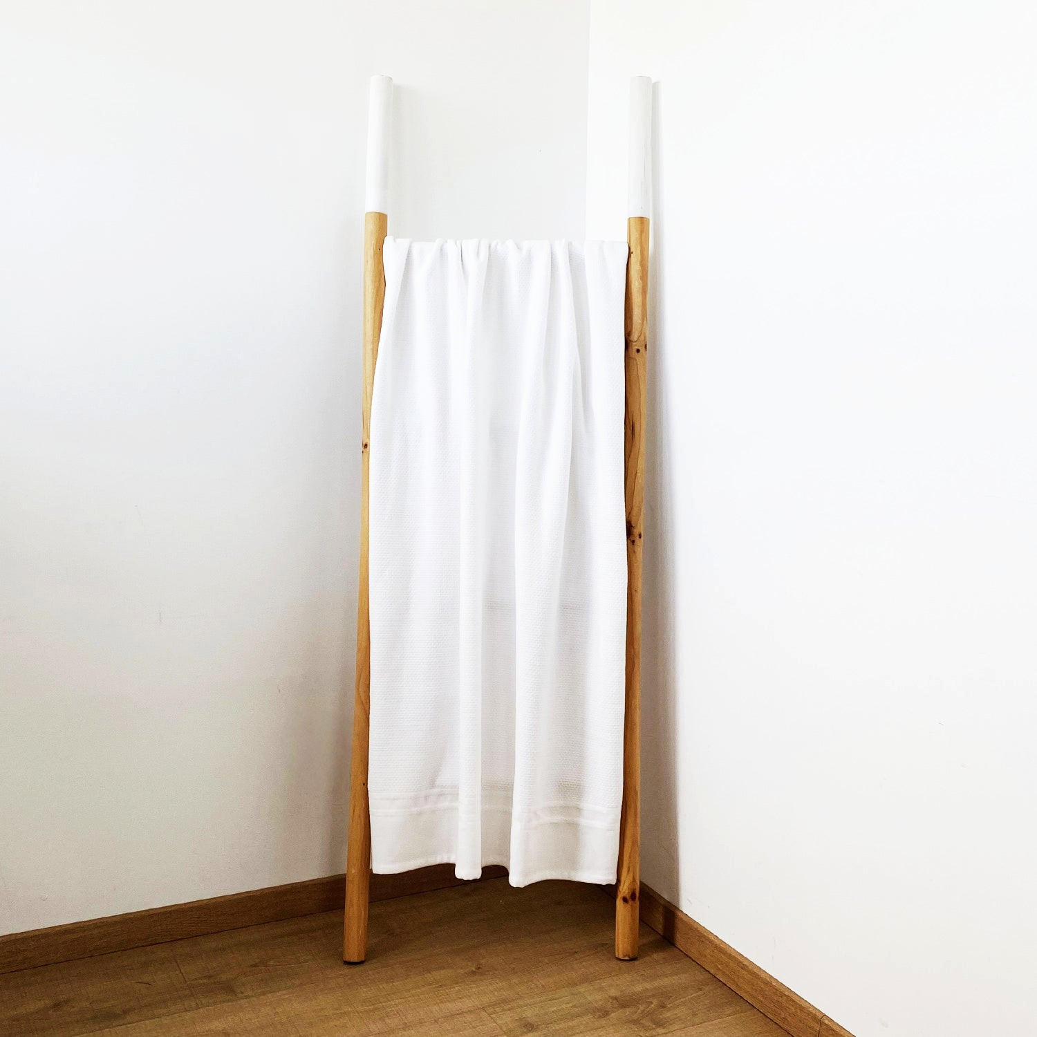 STRANDTUCH Velours-Jacquard Waffle 90x170 g/m2 - Weiß, Textil (90/170cm) - LE COMPTOIR DE LA PLAGE