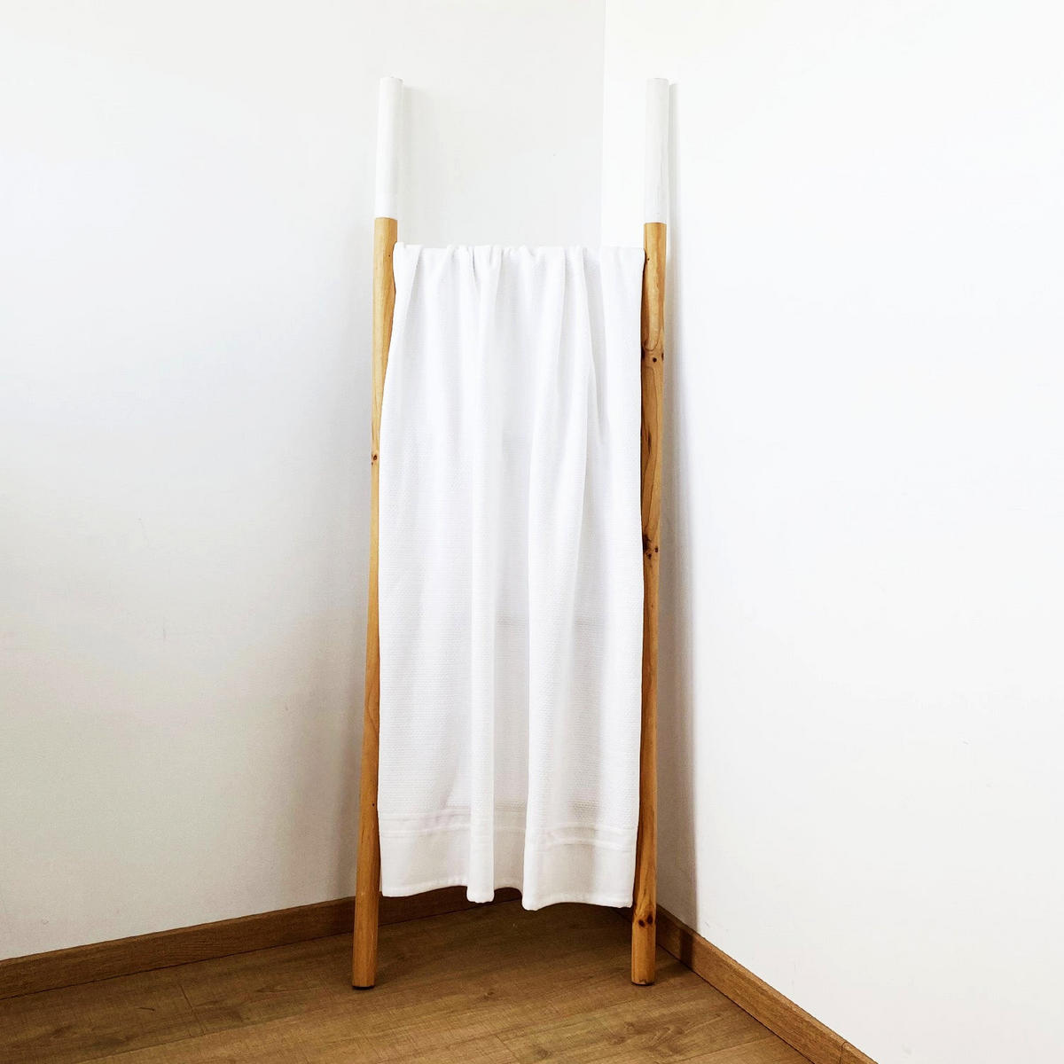 STRANDTUCH Velours-Jacquard Waffle 90x170 g/m2 - Weiß, Textil (90/170cm) - LE COMPTOIR DE LA PLAGE