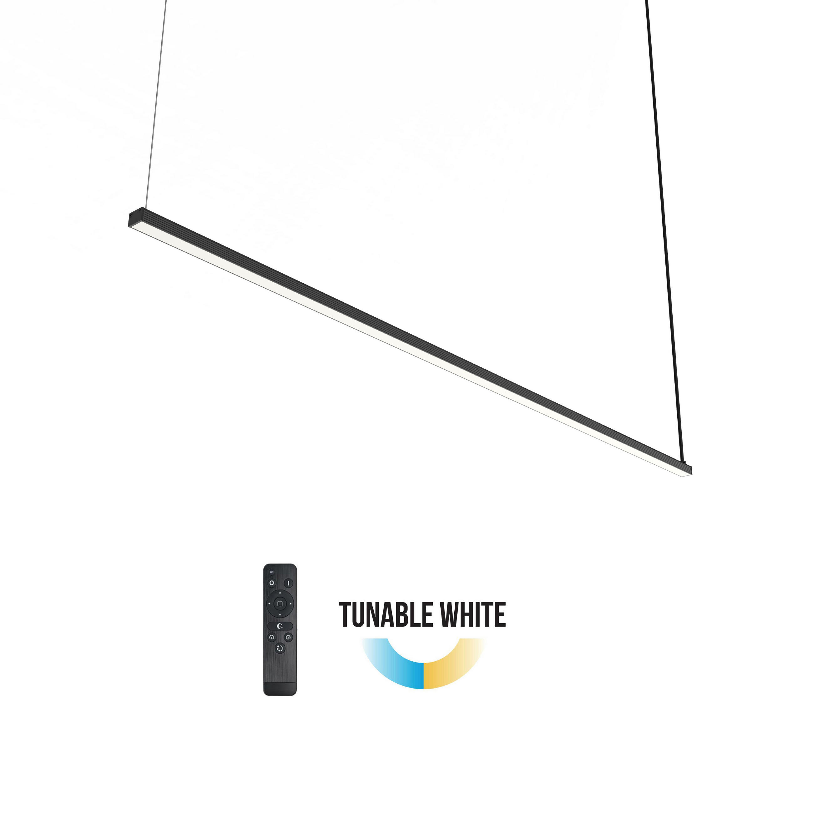 LED-HÄNGELEUCHTE Splint X1 Tunable White - Schwarz Hochglanz, Metall (2/100/2cm) - Lumicom