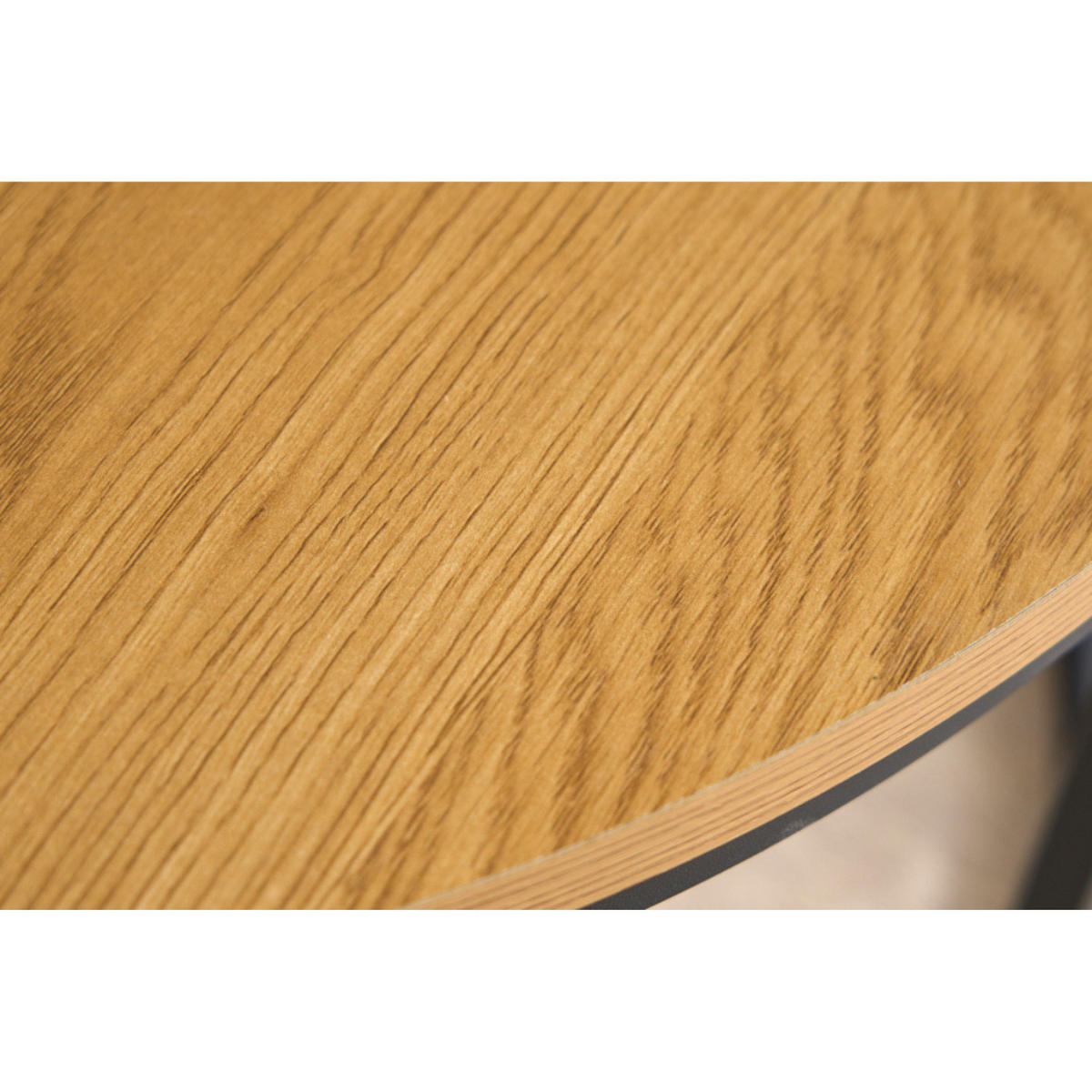COUCHTISCH ELEGANCE Wildeiche Natur, Schwarz 80 cm - Braun, Holz (80/80/45cm) - riess-ambiente
