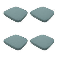SITZKISSEN Canvas 48/48 cm 4er-Set - Silberfarben, Textil (48/7/48cm) - Madison